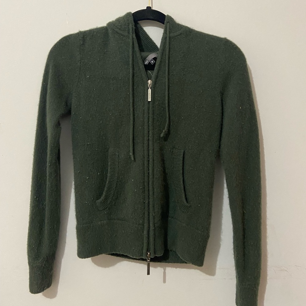 Vince 100% Cashmere Zip Up Hooded Jacket. Size M